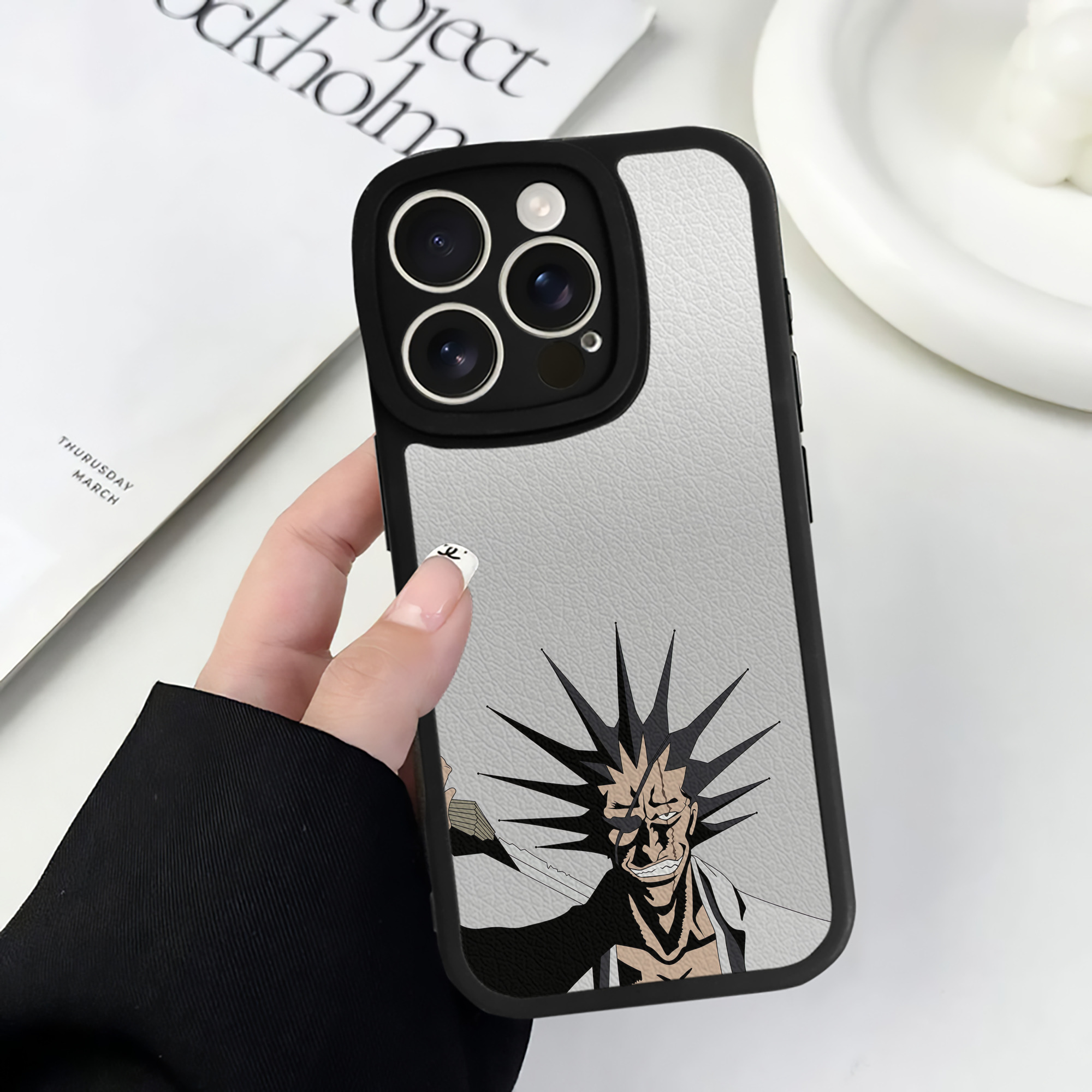 （画像用） ブリーチ BLEACH 【iPhone 16シリーズ対応】シリコンスマホケース（レザー調） 材質：シリコン